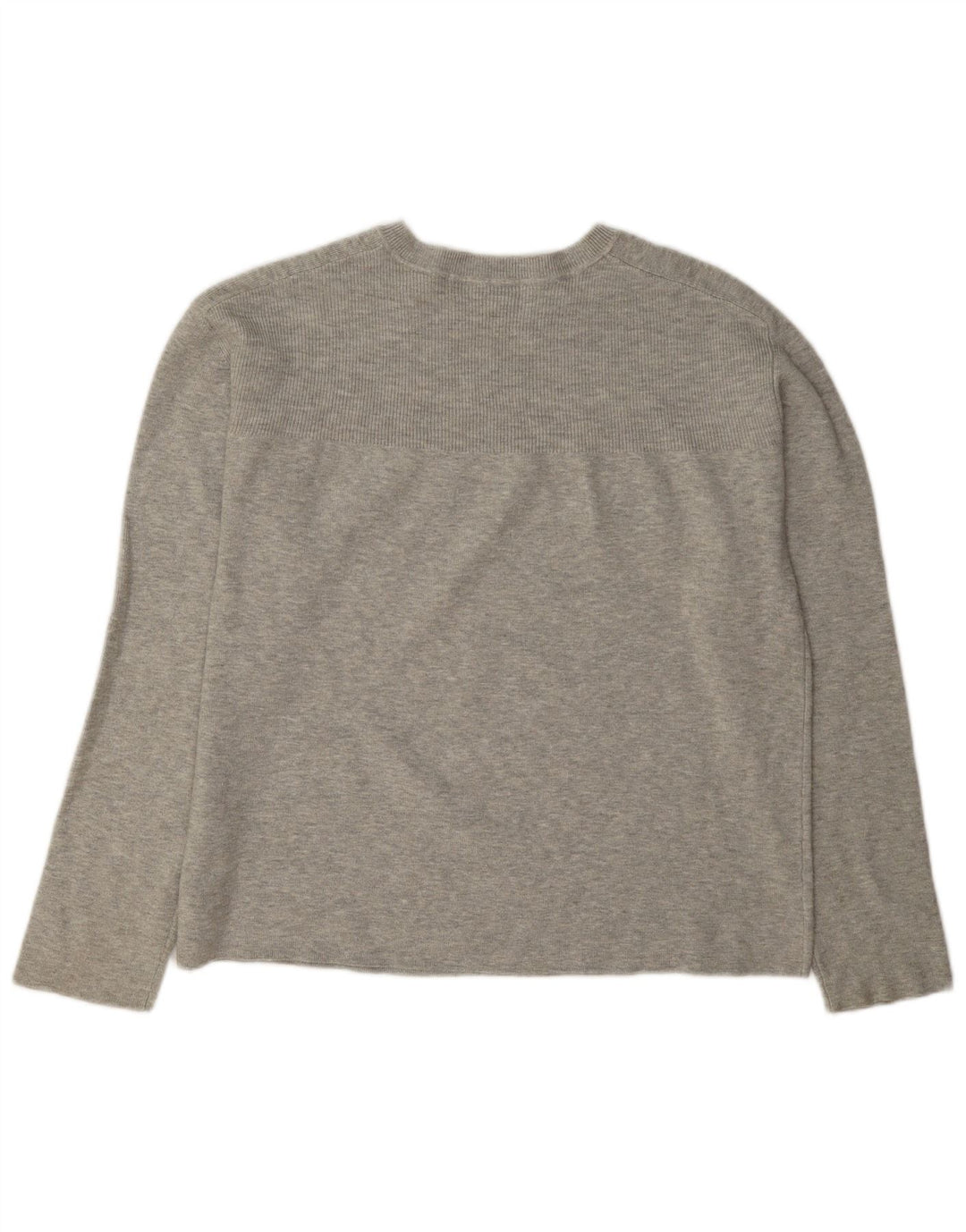 Marks & Spencer Jersey de cuello redondo para mujer UK 44 Viscosa gris medio