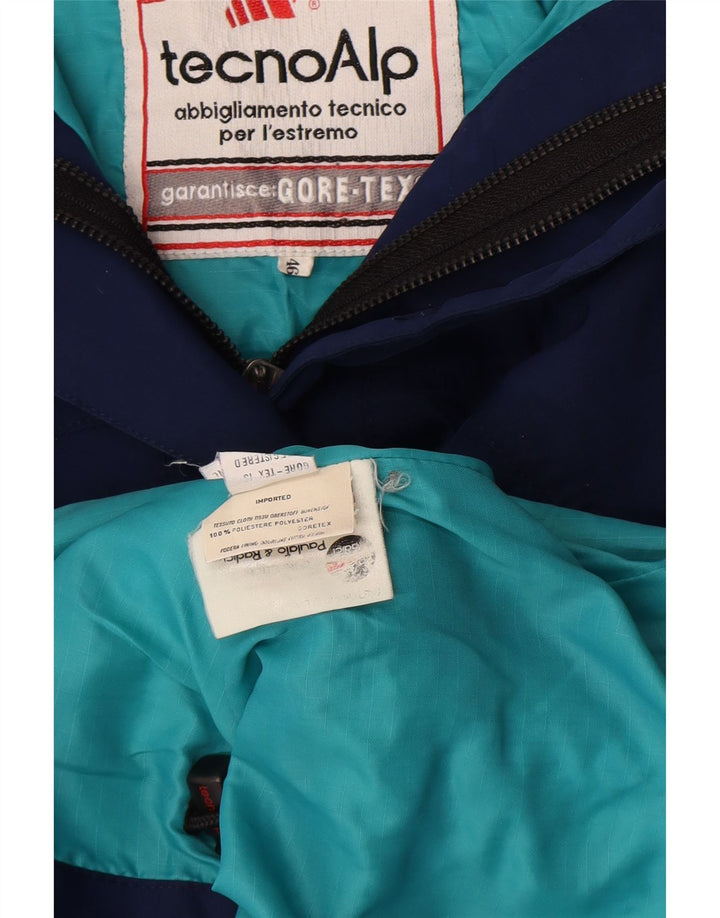 TECNOALP Chaqueta de esquí extragrande con capucha para mujer EU 46 XL Poliéster azul