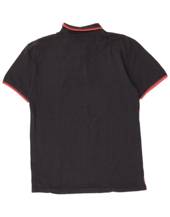 Levi's Polo para hombre 2XL Algodón negro