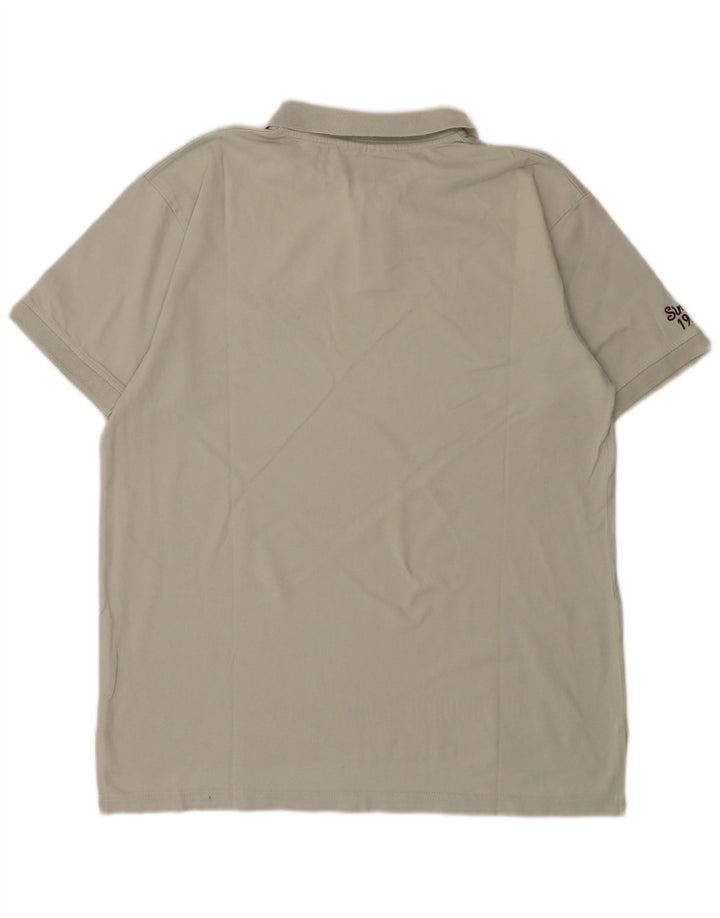 Umbro Polo gráfico para hombre de algodón gris grande
