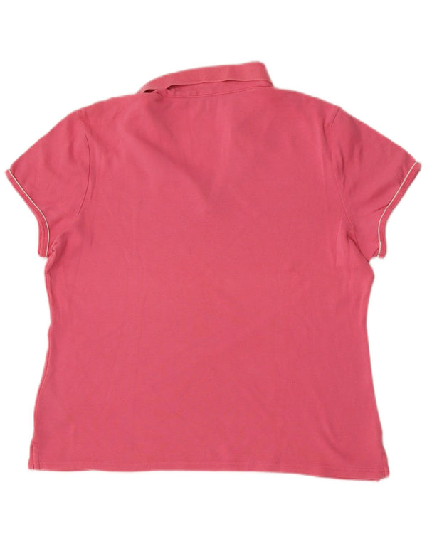 Tommy Hilfiger Polo para mujer UK 40 XL Algodón rosa