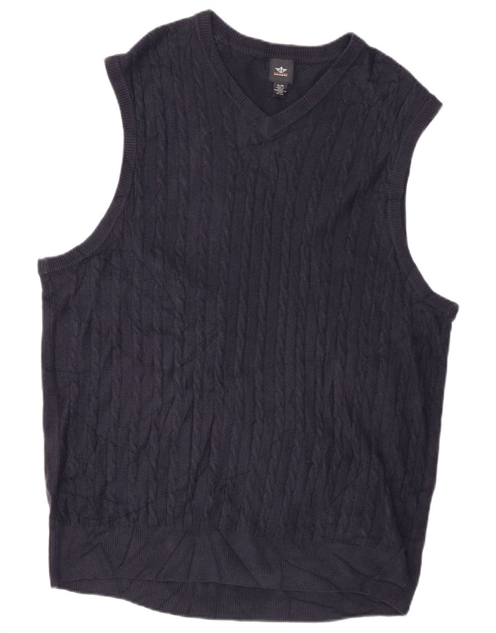 Dockers Chaleco Hombre Tank Top XL Azul Marino Acrílico