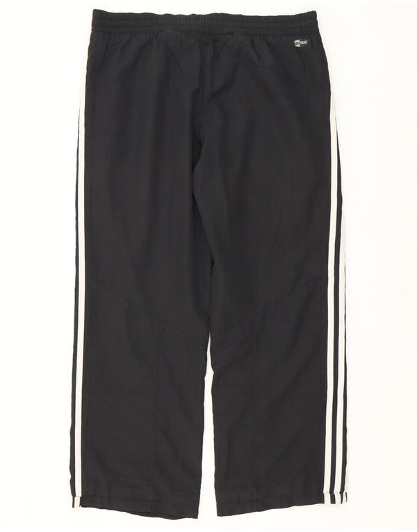 Adidas Pantalones de chándal a prueba de clima para mujer UK 12 Mediano Negro Poliéster