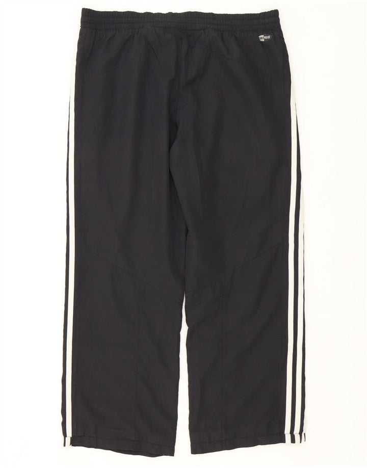 Adidas Pantalones de chándal a prueba de clima para mujer UK 12 Mediano Negro Poliéster