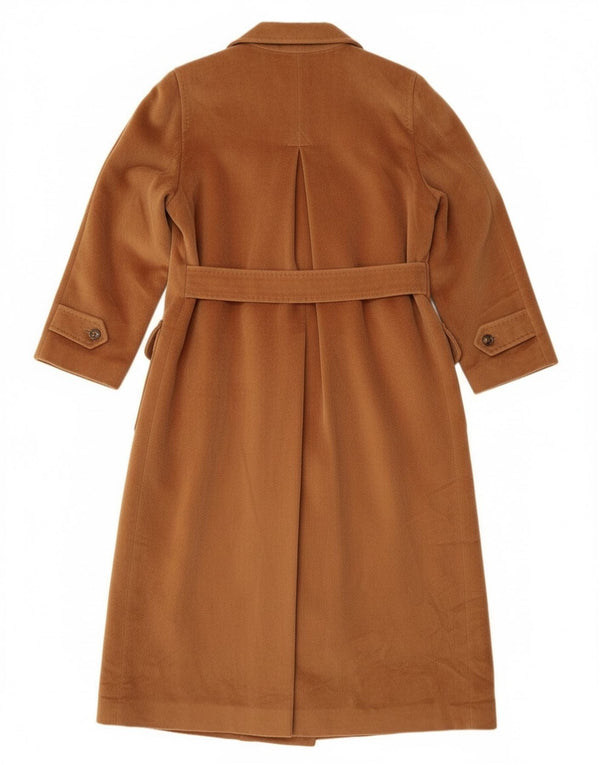 Piacenza Abrigo cruzado para mujer UK 44 Lana marrón grande