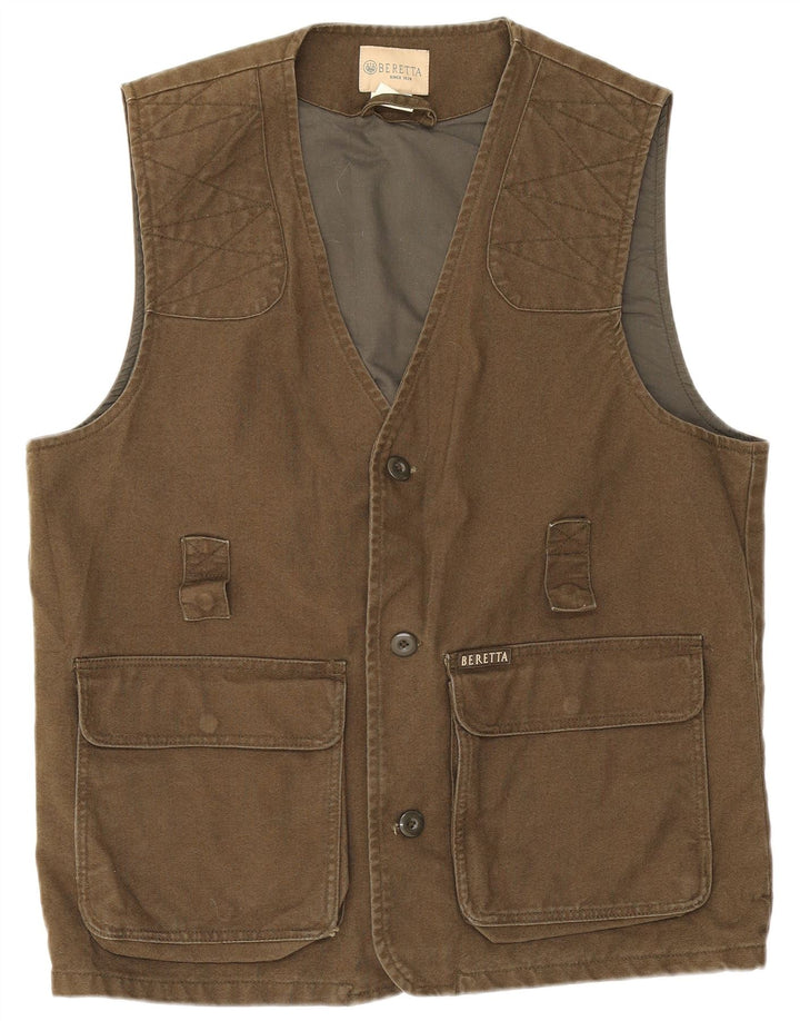 Beretta Mens Utility Gilet UK 38 Algodón Caqui Mediano