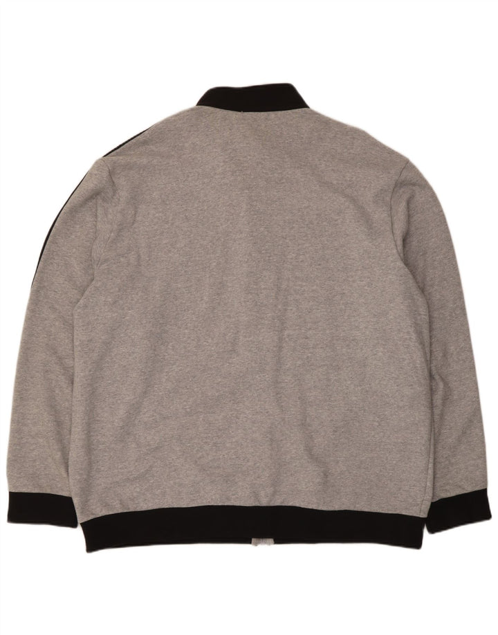Adidas Hombre Chándal Top Chaqueta 2XL Gris Colorblock Algodón