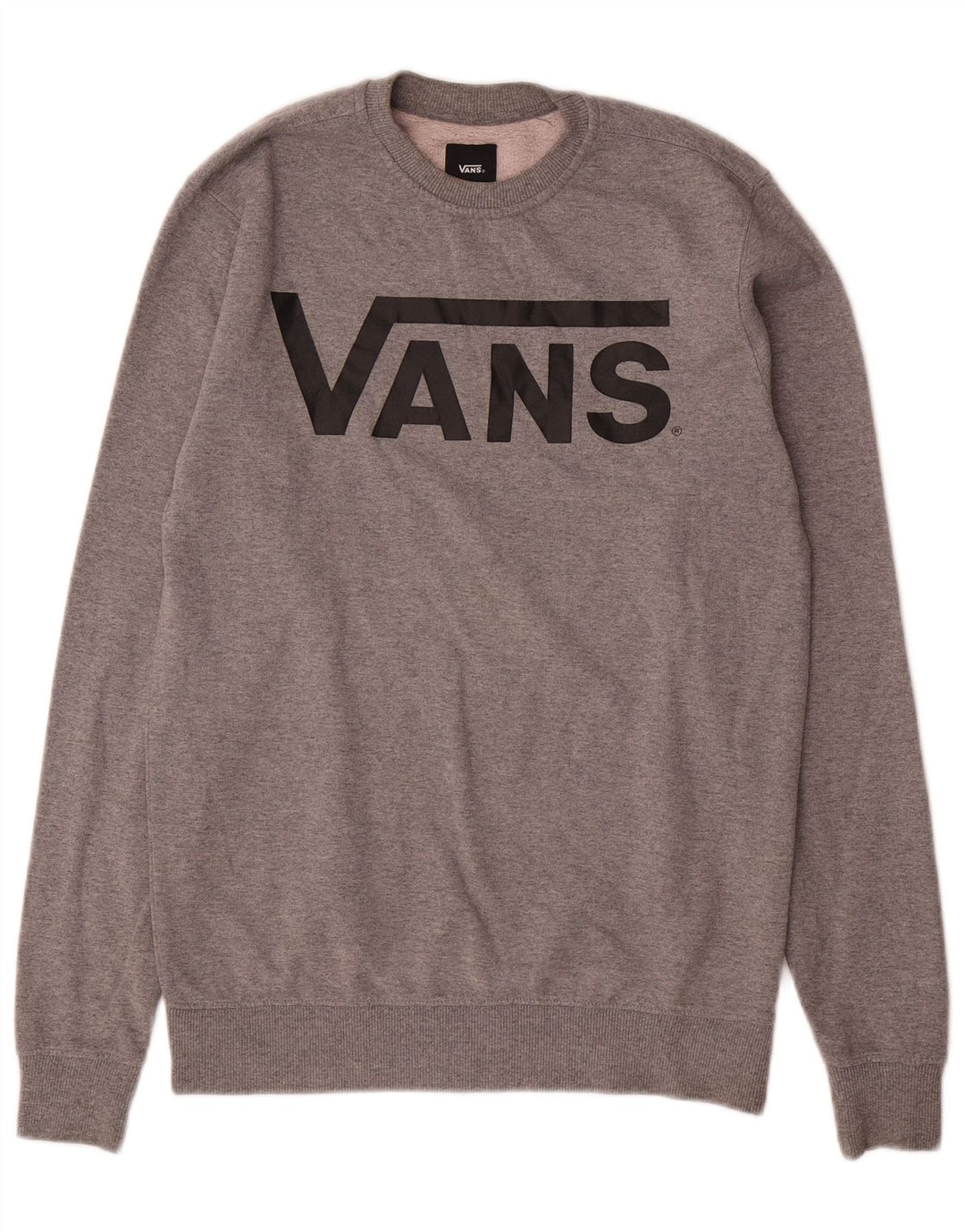 Vans Hombre Sudadera Gráfica Jumper XS Algodón Gris