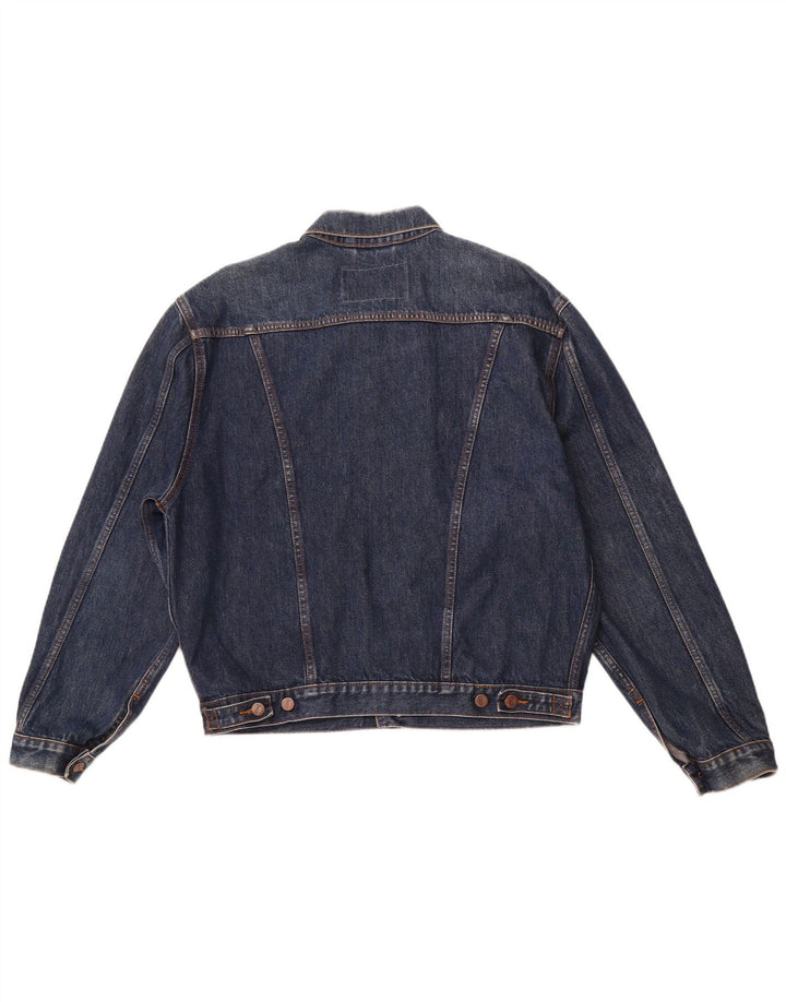 WRANGLER Chaqueta vaquera para hombre UK 40 Large Azul marino Algodón