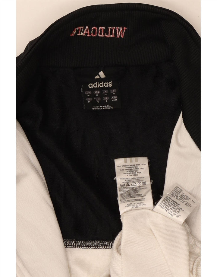 Adidas Hombre Wildcats Graphic Chándal Top Chaqueta Mediano Blanco Colorblock