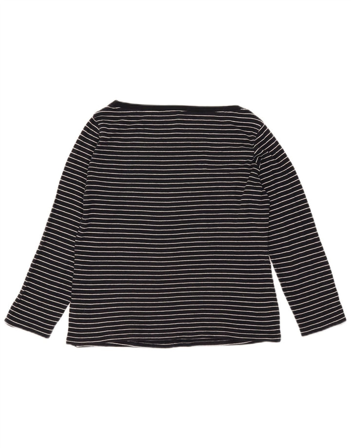 Marks & Spencer - Camiseta de manga larga para mujer, talla 40, talla grande, color azul marino