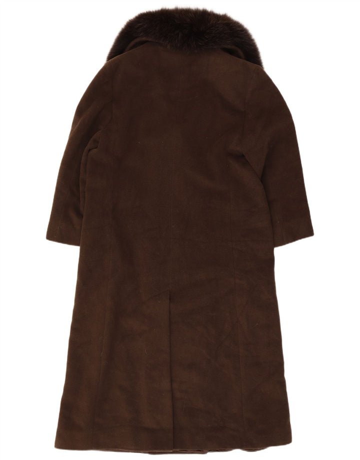 Marella Abrigo extragrande para mujer Reino Unido 10 Pequeño Lana virgen marrón