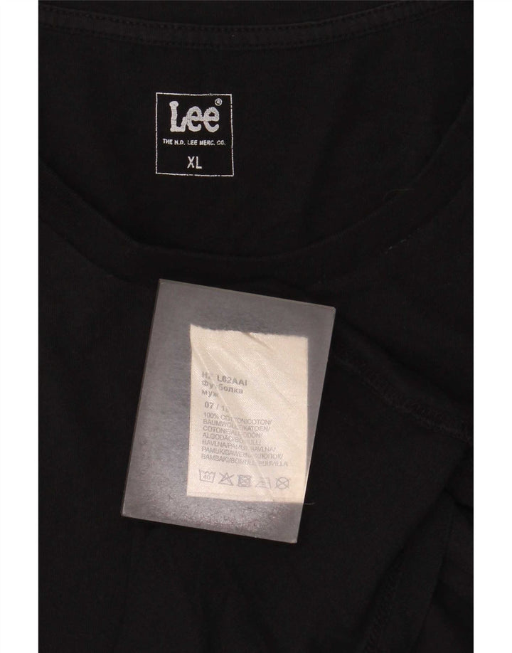 Lee Camiseta gráfica para hombre Top XL Algodón negro