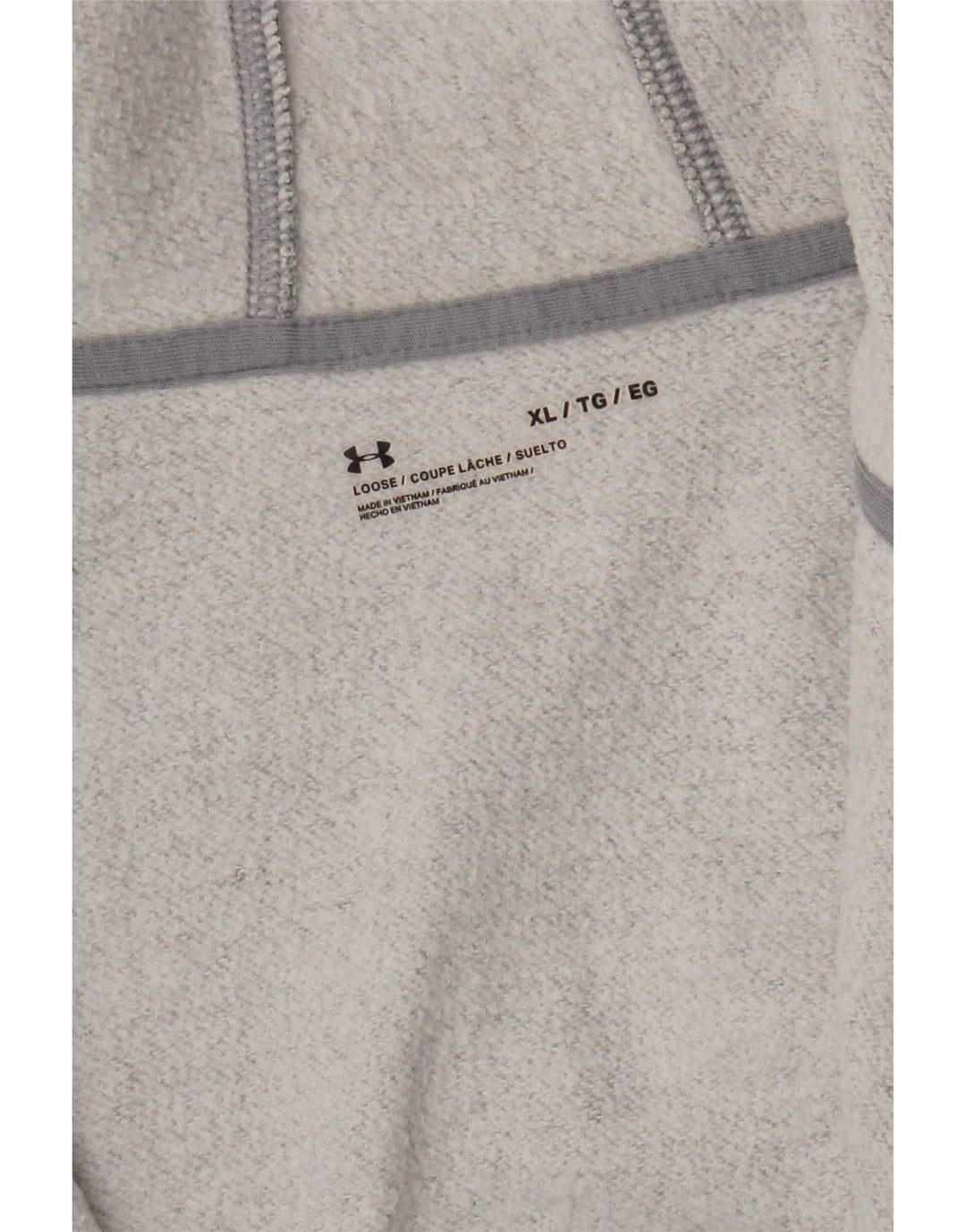 Under Armour Sudadera con capucha y cremallera para hombre XL Gris moteado