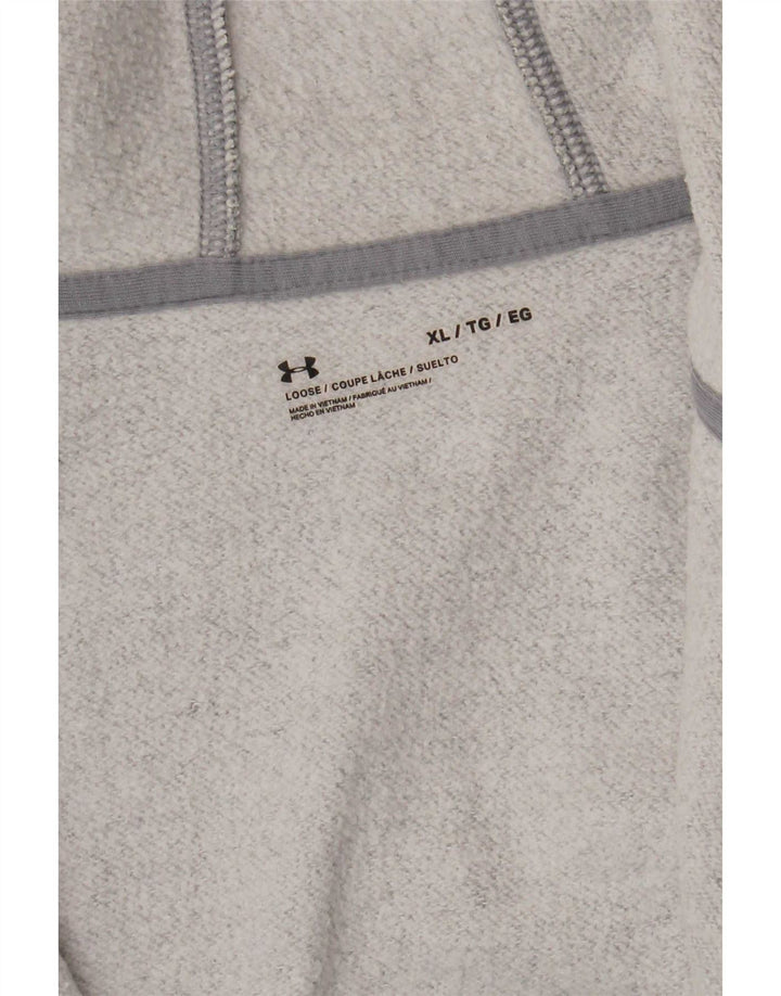 Under Armour Sudadera con capucha y cremallera para hombre XL Gris moteado