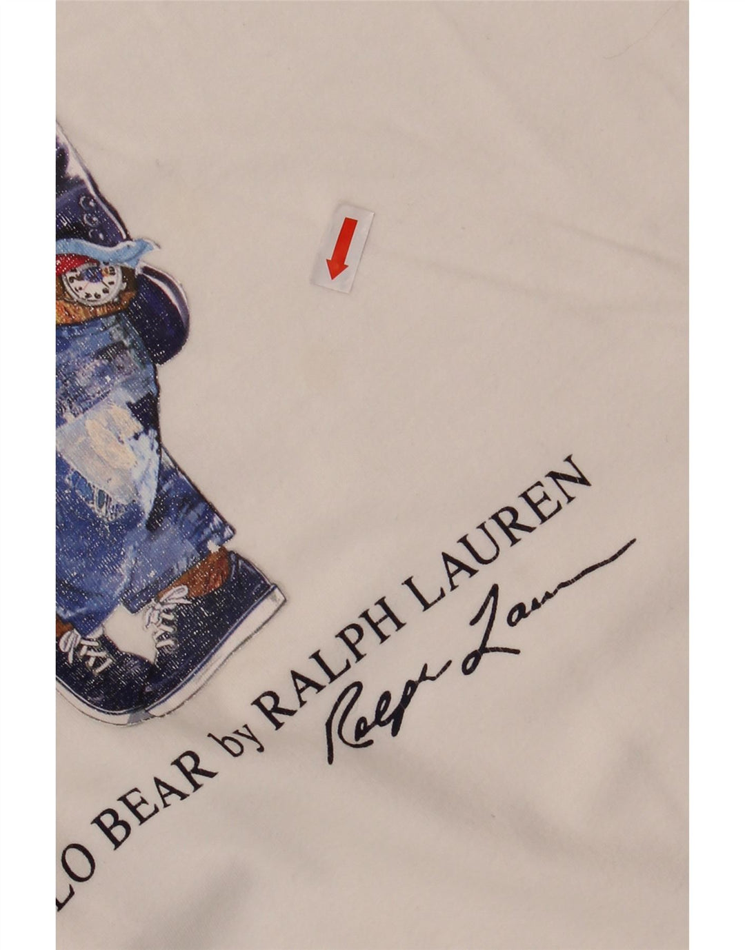 POLO RALPH LAUREN Camiseta gráfica ajustada para hombre Top Algodón blanco mediano