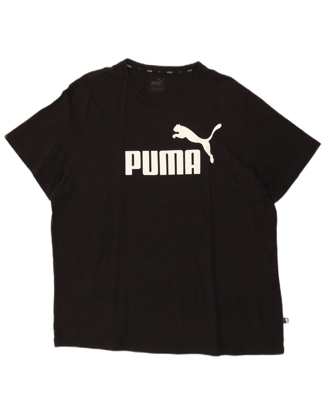 Puma Camiseta gráfica para hombre Top 2XL Negro