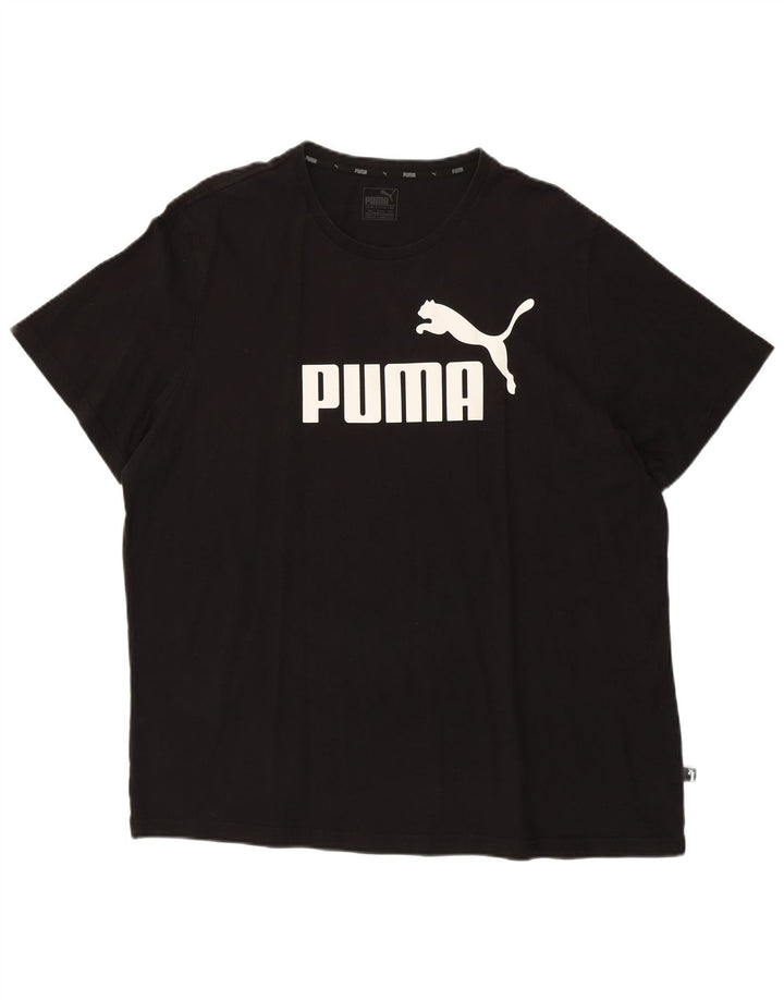 Puma Camiseta gráfica para hombre Top 2XL Negro