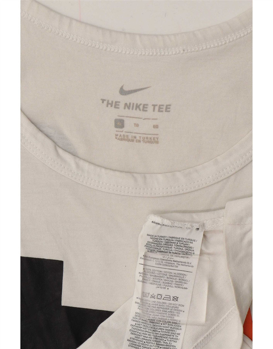 Nike Camiseta sin mangas gráfica para hombre XL Algodón blanco