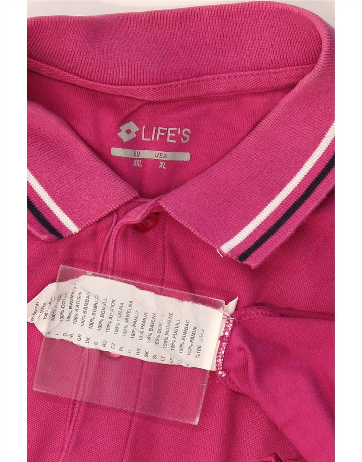 LOTTO Polo Hombre XL Algodón Rosa
