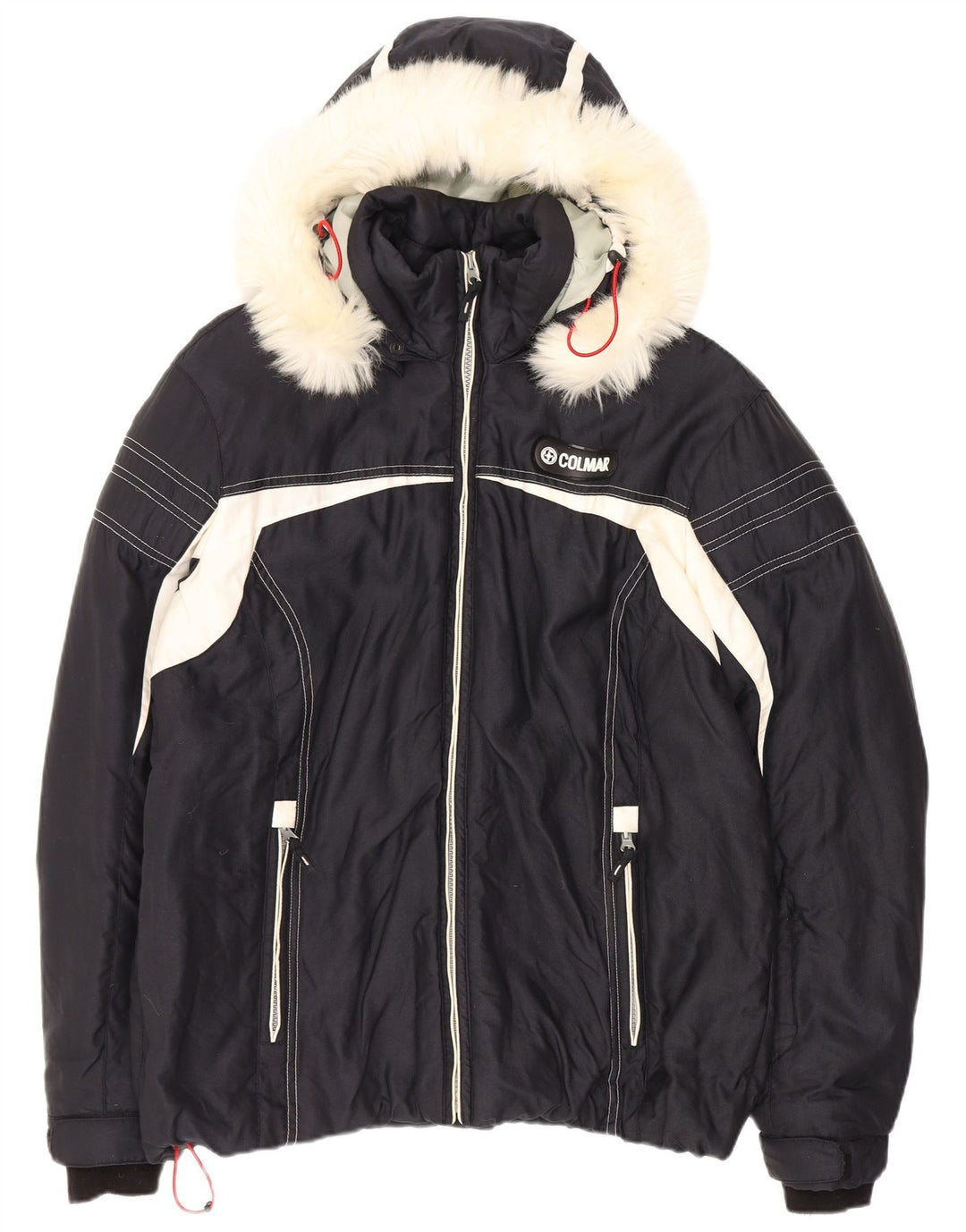 Colmar Chaqueta de esquí con capucha para hombre IT 46 Small Black Colourblock