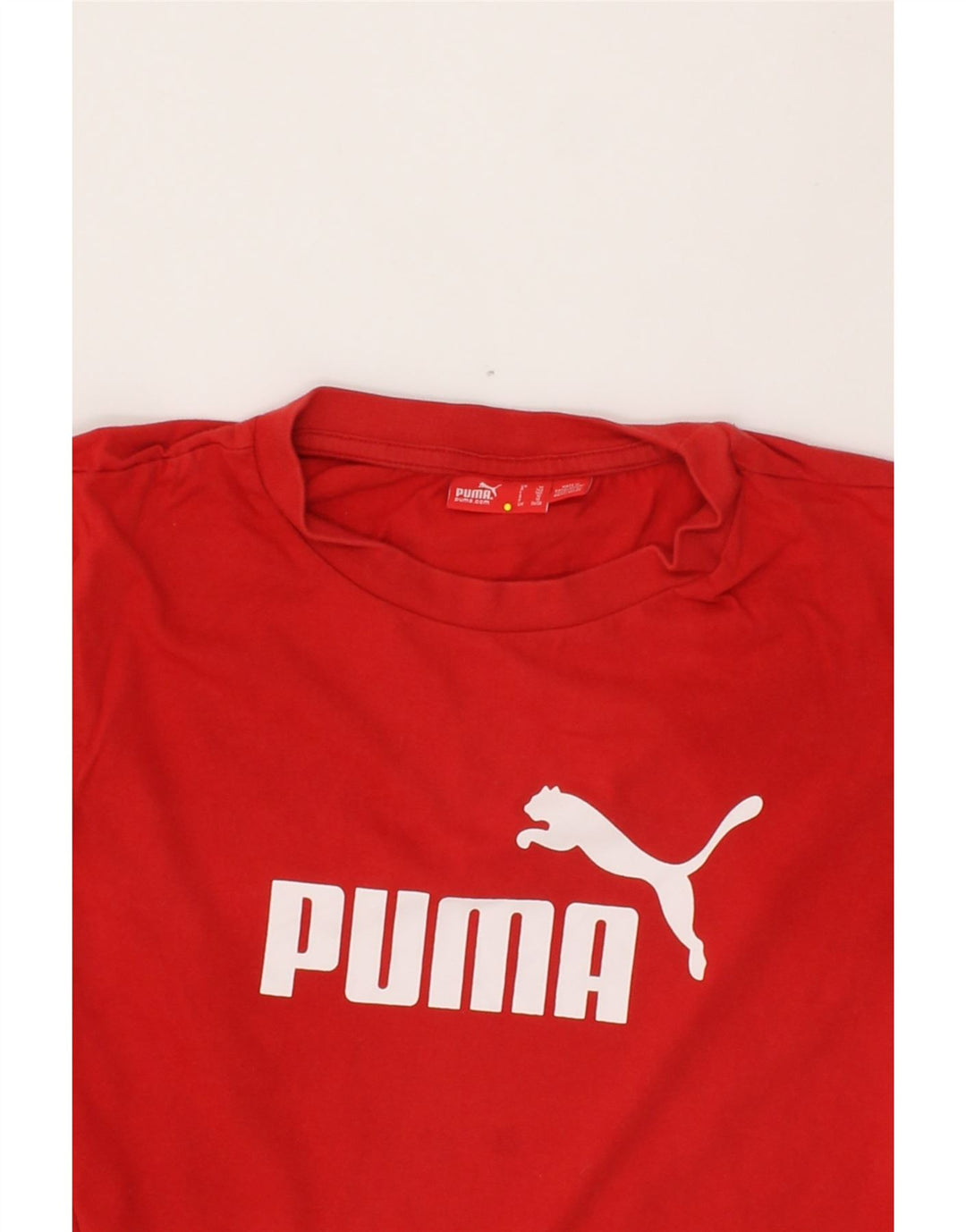 PUMA Boys Graphic T-Shirt Top 9-10 Years Medium  Red Vintage Puma and Second-Hand Puma from Messina Hembry 