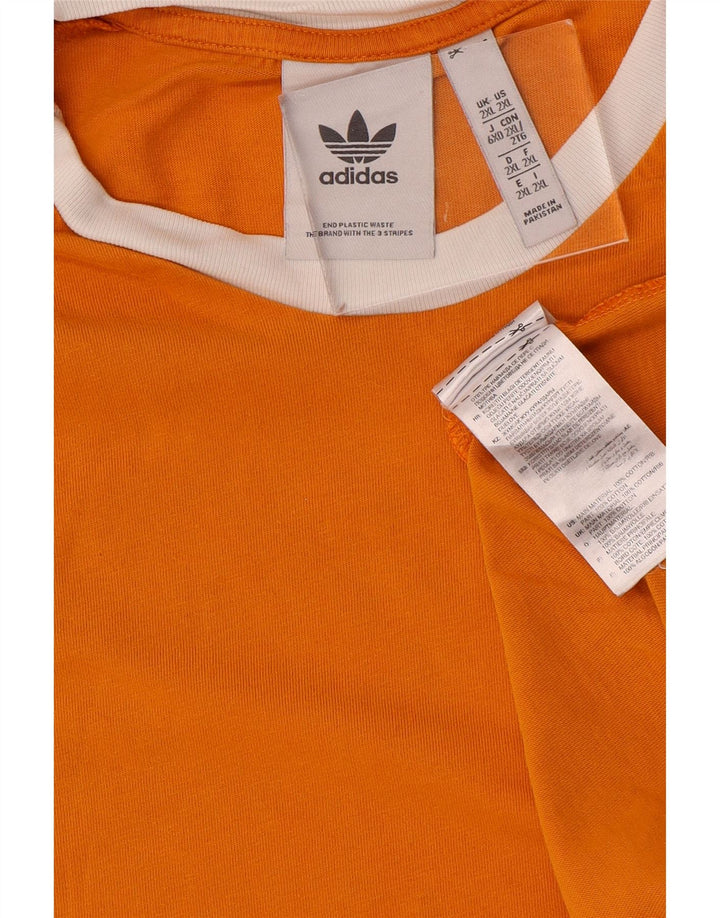 Adidas Camiseta Hombre Top 2XL Naranja Algodón
