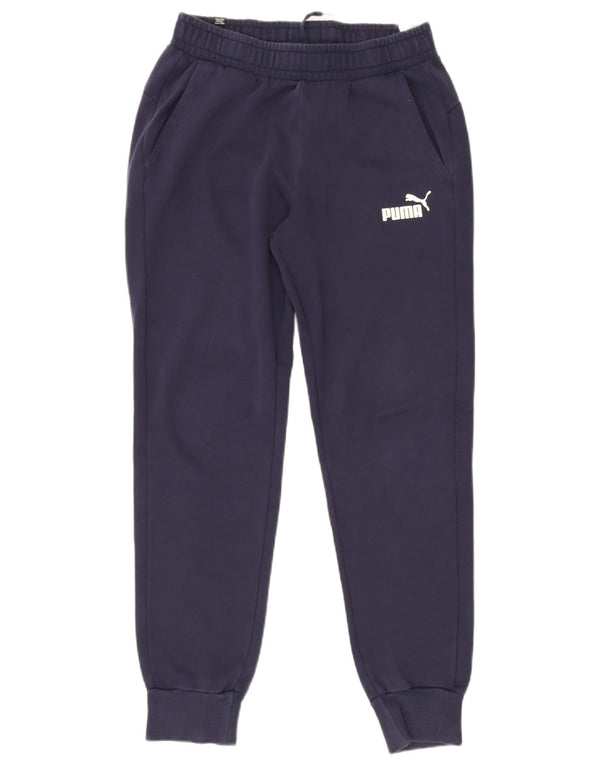 Pantalones De Chándal Puma Hombre Joggers Medium Azul Marino Algodón