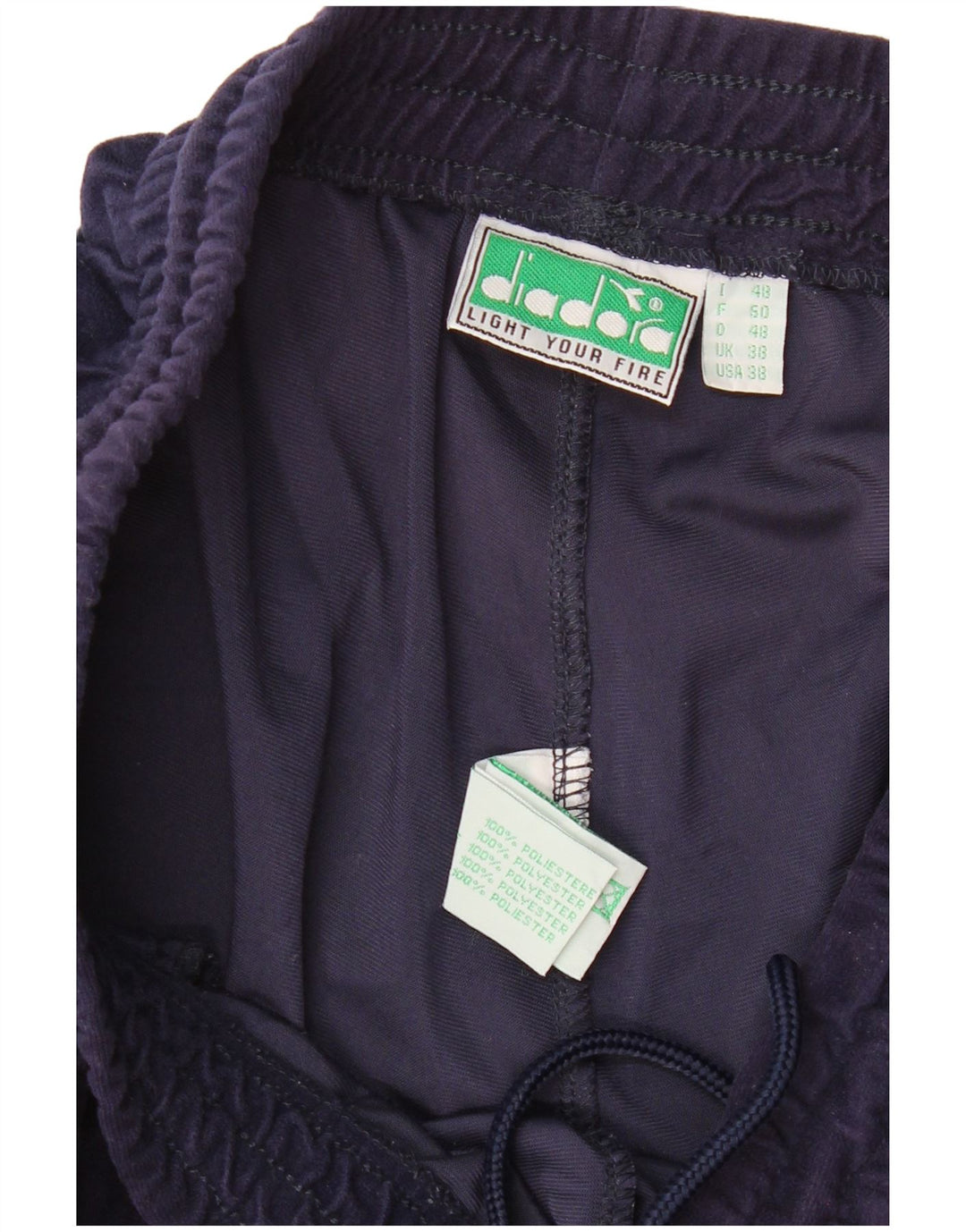 DIADORA Pantalón de Chándal Hombre ES 38 Medio Azul Marino Poliéster