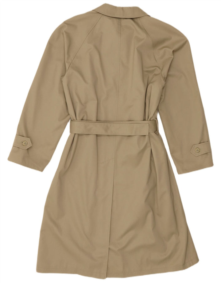 Gabardina vintage para hombre IT 46 Poliéster beige pequeño