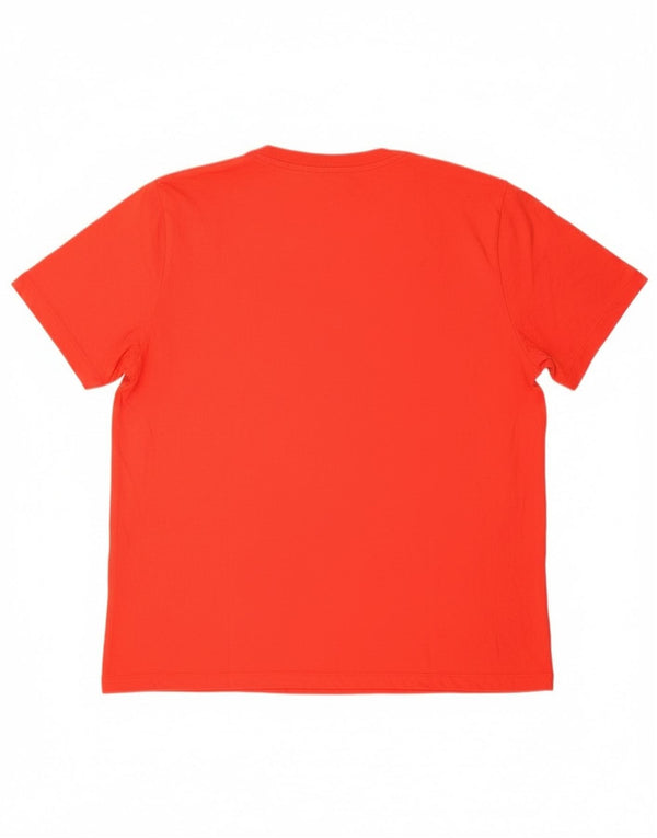 Zara Mujer Camiseta Top ES 40 XL Algodón Rojo