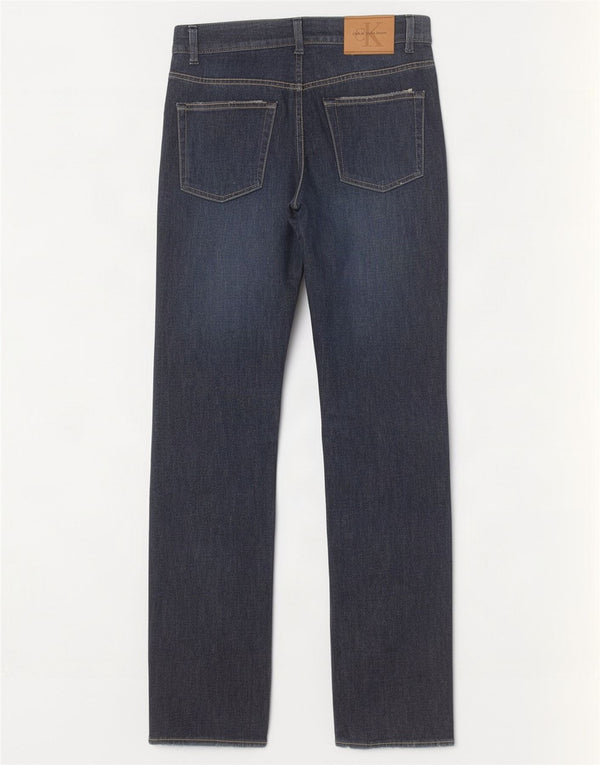 Vaqueros rectos Calvin Klein para mujer W27 L32 Algodón azul marino