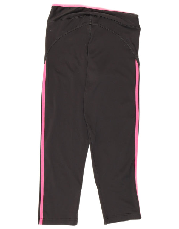 Adidas Climalite Capri Leggings para mujer UK 8 Pequeño Poliéster negro