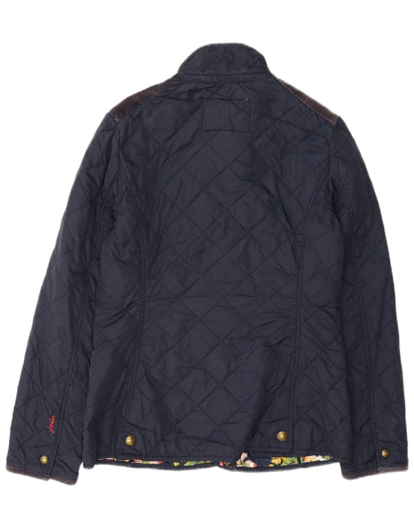 Joules Chaqueta acolchada para mujer UK 10 Small Azul marino Algodón