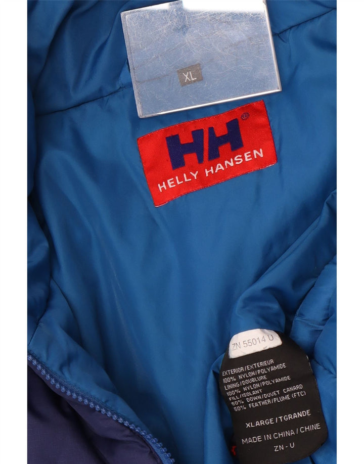Helly Hansen Chaqueta acolchada para hombre UK 42 XL Nylon color block azul