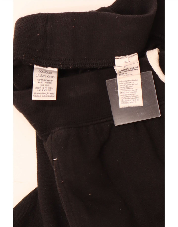 CALVIN KLEIN Pantalones de chándal gráficos para mujer Joggers UK 6 XS Negro