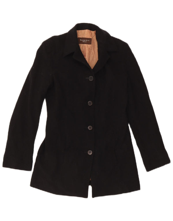 Massimo Dutti Chaqueta Blazer De 4 Botones Mujer EU 38 Small Lana Negra