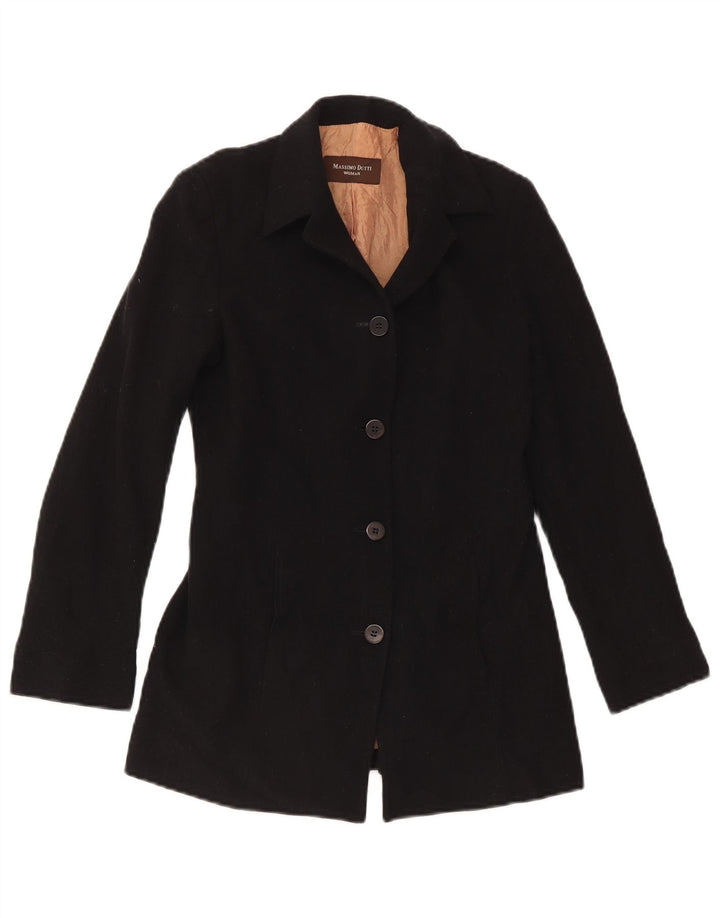 Massimo Dutti Chaqueta Blazer De 4 Botones Mujer EU 38 Small Lana Negra