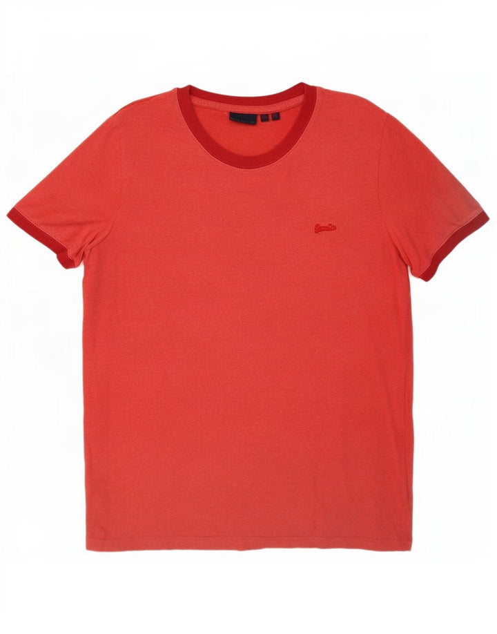 Superdry Camiseta para Mujer Top UK 10 Small Red Cotton
