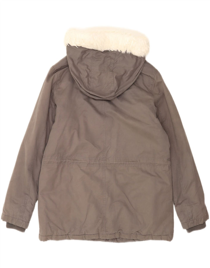 Parka con capucha Oasis para mujer UK 44 Poliéster gris medio