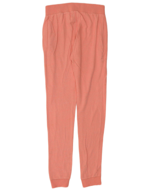 Superdry Womens Tracksuit Trousers Joggers UK 10 Small  Pink Cotton