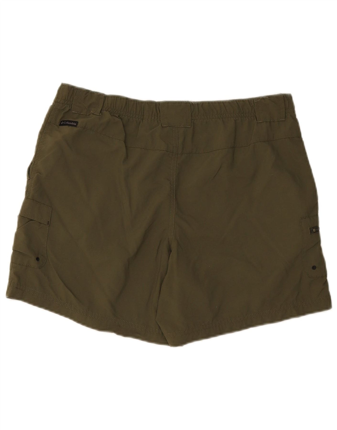 Pantalones cortos cargo Columbia para hombre medianos W32 poliéster verde
