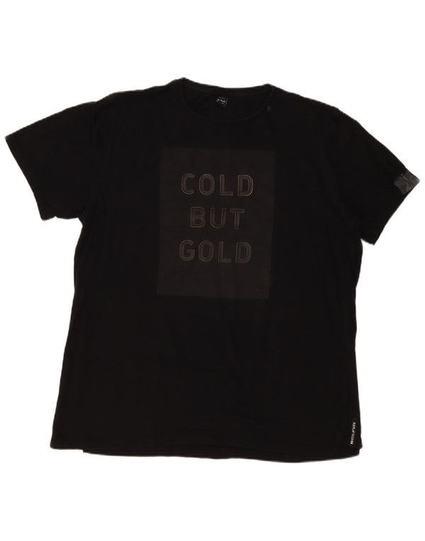 Replay Camiseta gráfica para hombre Top XL Negro