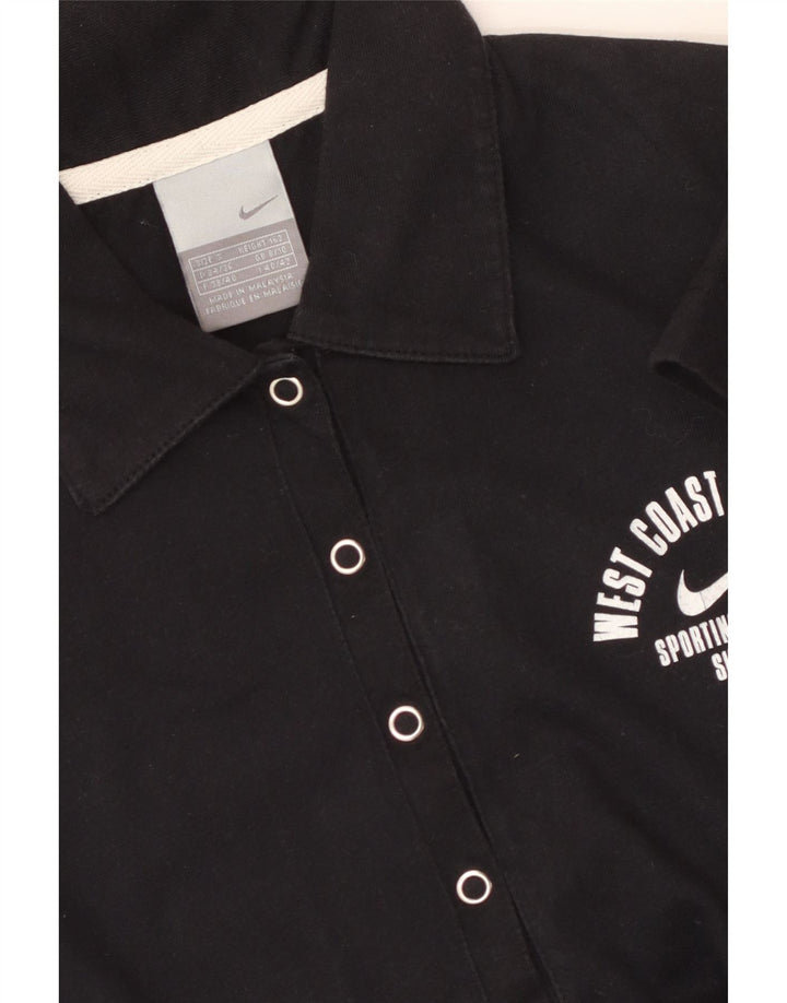 NIKE Polo gráfico para mujer UK 8/10 Small Black