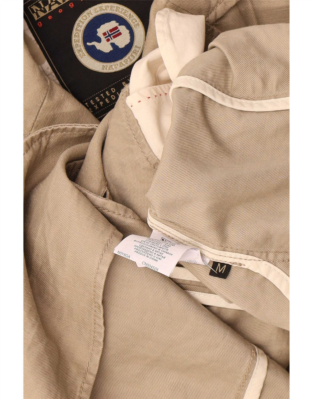 Napapijri Chaqueta tipo blazer con 2 botones Geographic para hombre UK 38 Algodón beige medio