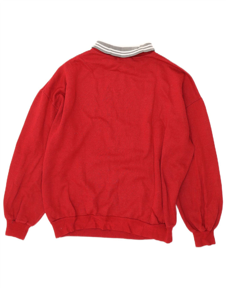 EXPRESS Sudadera con gráfico extragrande para mujer, talla 44, talla M, color rojo