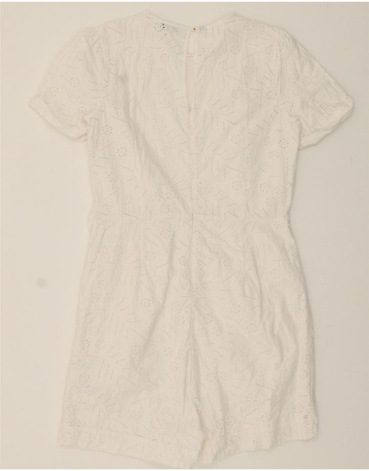 TOMMY HILFIGER Womens Sheath Dress UK 12 Medium White Cotton Vintage Tommy Hilfiger and Second-Hand Tommy Hilfiger from Messina Hembry 