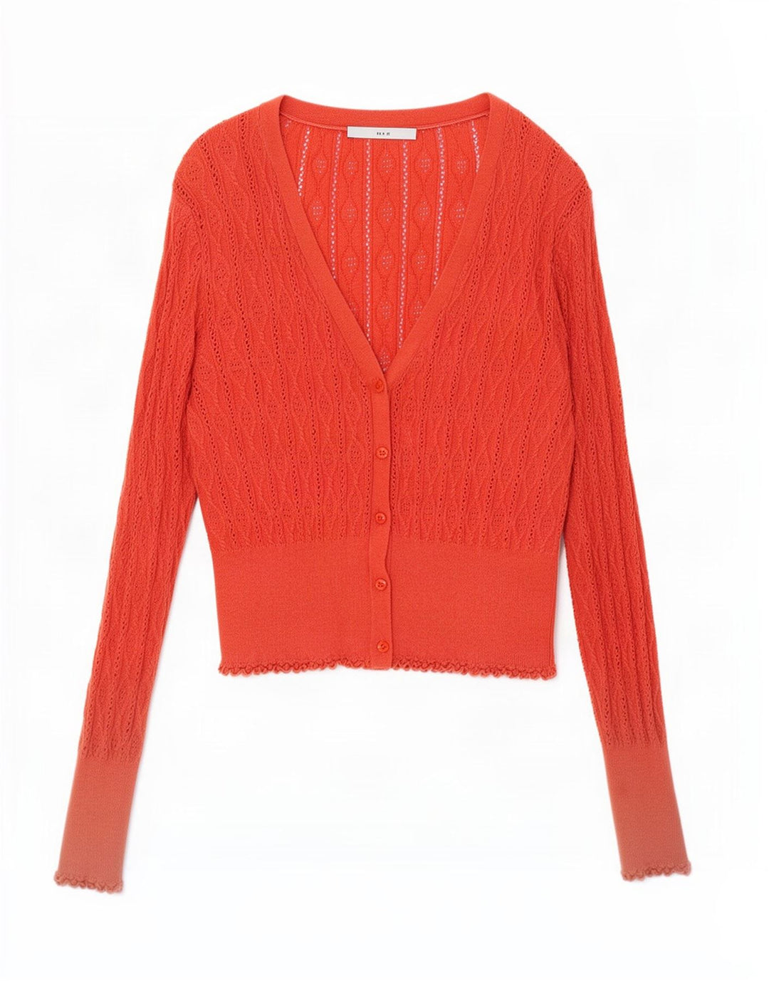 Oasis Suéter tipo cárdigan extragrande para mujer UK 44 Algodón naranja mediano