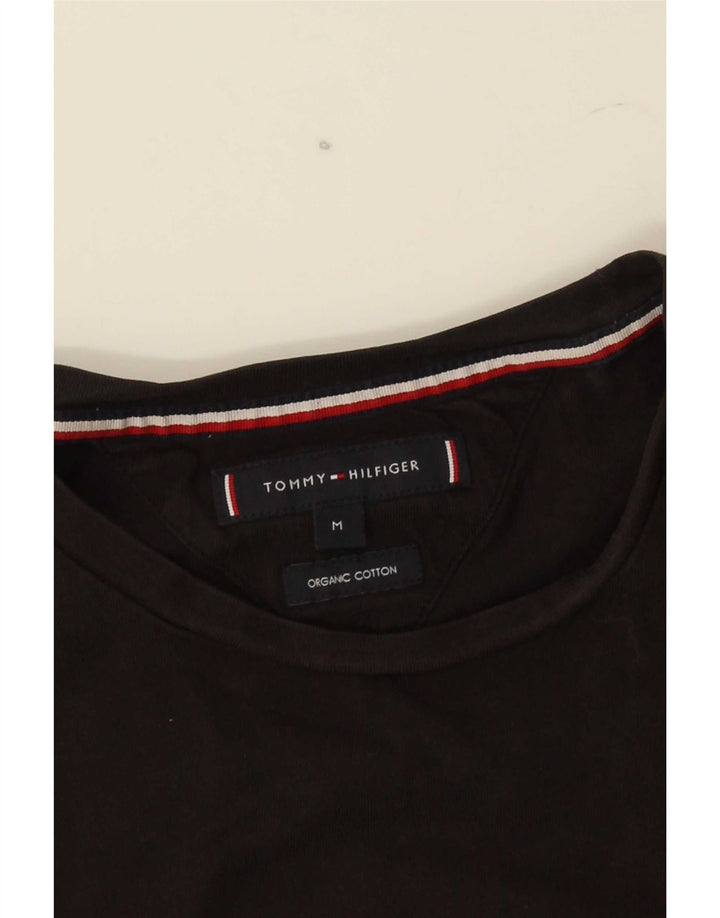 Tommy Hilfiger Camiseta gráfica para hombre Top Medium Black Cotton