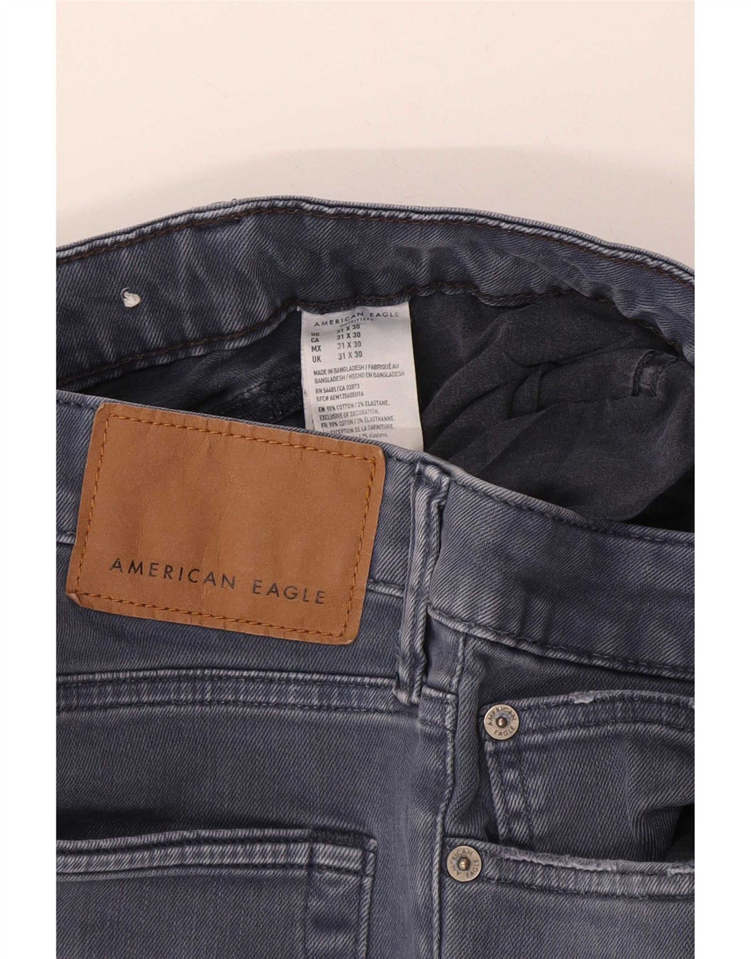 American Eagle Vaqueros Slim para Hombre W31 L30 Algodón Azul